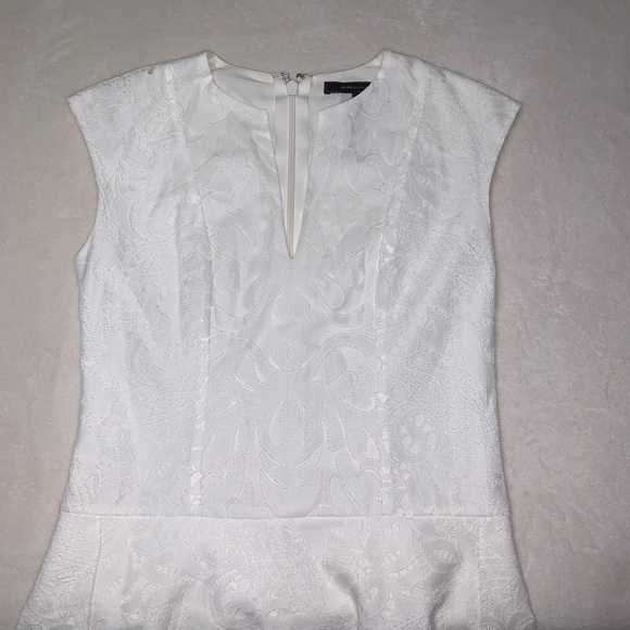 BCBG Maxazria “Isabel” White Lace Mini Dress - Picture 6 of 7